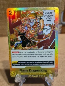 One Piece Card Game The Three Brothers ST13-017 Flame Dragon King Foil English - Image 1
