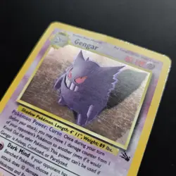 Pokemon Card - Gengar Fossil Holo Card 5/62 Unlimited Holo Rare WOTC - Image 2