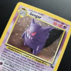 Pokemon Card - Gengar Fossil Holo Card 5/62 Unlimited Holo Rare WOTC - Image 3