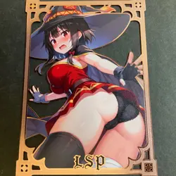 Goddess Story Gold METAL Card - Maiden Party - Serial Number #/100! Megumin - Image 1