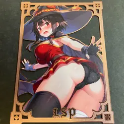 Goddess Story Gold METAL Card - Maiden Party - Serial Number #/100! Megumin - Image 4