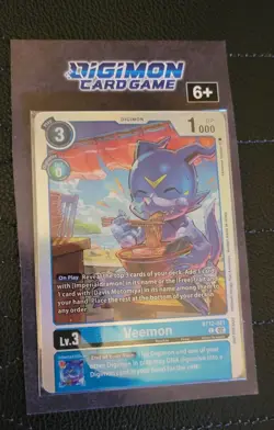 Digimon Card Game Veemon BT12-021 Promo Holo NOT FOR SALE NM - Image 1