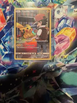 Pikachu Secret Rare 241/236 Cosmic Eclipse SM12 Pokemon Card Sun & Moon NM - Image 1