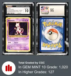 CGC 10 GEM MINT 2023 POKEMON TCG: CLB TRADING CARD GAME CLASSIC MEWTWO #014 HOLO - Image 1