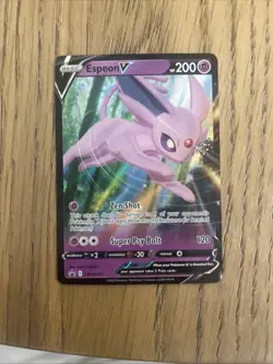 Espeon v SWSH201 Black Star Promo Ultra Rare Holo Pokemon TCG Card NM - Image 1