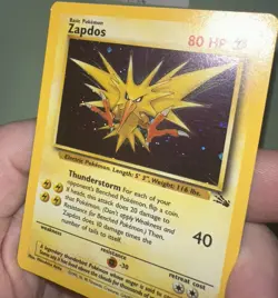Pokemon TCG Zapdos Holo Rare Card Base Set 16/102, 1999 - Image 4