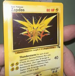Pokemon TCG Zapdos Holo Rare Card Base Set 16/102, 1999 - Image 5