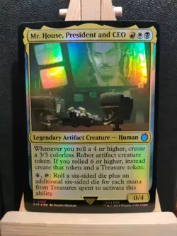 Mr House, President and CEO FOIL - Fallout - Mythic - NM (see pics) MTG - Image 1