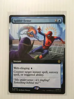 MTG Spider-Sense 254 Rare Extended Art (2) + Mightform Harmonizer For Ohmygaming - Image 1