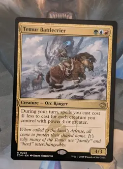 MTG Tarkir : Dragonstorm Rare TEMUR BATTLECRIER NM - Image 1