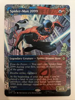 Spider-Man 2099 Borderless x1 Marvel's Spider-Man MTG Magic the Gathering 0216 - Image 1