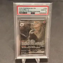 PSA 10 Excadrill ex 168/086 Pokemon Sv Black Bolt Special Illustration Rare 2025 - Image 1