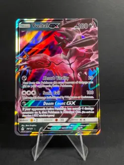 Pokemon TCG Yveltal GX 79/131 Forbidden Light S&M Ultra Rare LP - Image 1