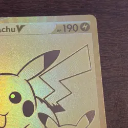 Pikachu V Gold Black Star Promo Ultra Premium 2021 Pokemon SWSH145 - Image 3