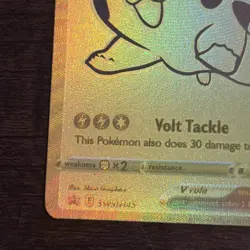 Pikachu V Gold Black Star Promo Ultra Premium 2021 Pokemon SWSH145 - Image 5