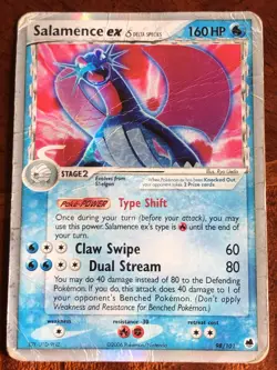 Pokemon Salamence EX DRAGON FRONTIERS 98/101 Damaged - Image 1