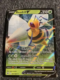 Pokemon TCG Beedrill V Astral Radiance 001/189 Holo Ultra Rare - Image 1