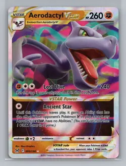 Pokemon Sword & Shield Lost Origin Aerodactyl VSTAR Full Art - NM #93/196 8707 - Image 1