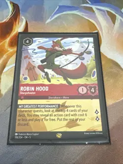 1x Robin Hood - Sharpshooter - 118/204 - Legendary Light Play Disney Lorcana: Sh - Image 1