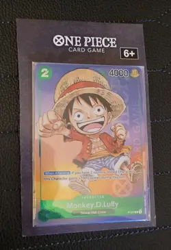 One Piece Card Game Monkey D. Luffy P-037 Promo Holo Foil NM - Image 1