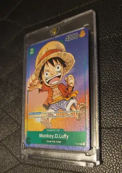 One Piece Card Game Monkey D. Luffy P-037 Promo Holo Foil NM - Image 5