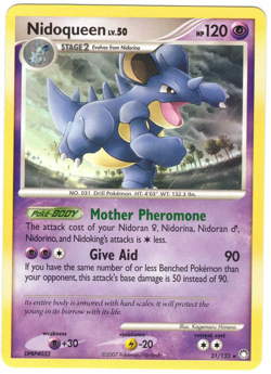 Nidoqueen 31/123 Mysterious Treasures Regular Rare Pokemon Card - Image 1