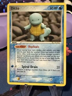 Pokemon Squirtle Ditto Card Delta Species 64/113 - Image 1