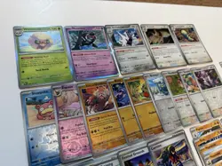 Pokemon Prismatic Bulk Card Lot of 92 - No Duplicates- 5 Holo, 13 Reverse Holo - Image 2