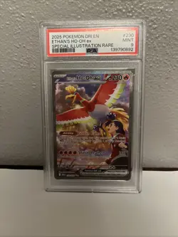 Pokemon TCG Ethan's Ho-Oh EX Sir 230/182 Destined Rivals PSA 9 English Card - Image 1
