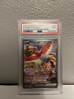 Pokemon TCG Ethan's Ho-Oh EX Sir 230/182 Destined Rivals PSA 9 English Card - Image 3