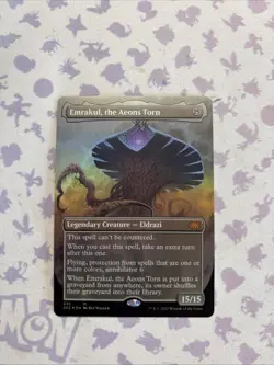MTG Emrakul, the Aeons Torn - Foil - Borderless, NM-Mint, English Double Masters - Image 1