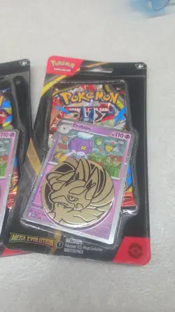Mega Evolution Booster Pack with Coin Pokemon TCG Factory Sealed New Lot Of 4 - Image 2