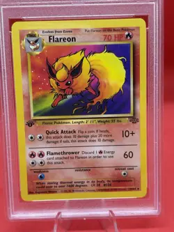 1999 POKEMON 1ST EDITION JUNGLE FLAREON 19/64 PSA 10 WOTC VINTAGE - Image 3