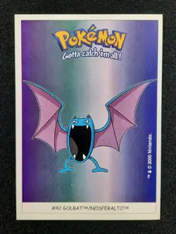 Carte Pokemon : Nosferalto Dunkin Boomer 2000 Nintendo #42 TBE 🇲🇫 - Image 1