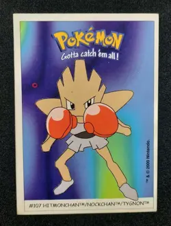 Carte Pokemon : Tygnon Dunkin Boomer 2000 Nintendo #107 BE 🇲🇫 - Image 1