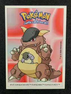 Carte Pokemon : Kangourex Dunkin Boomer 2000 Nintendo #115 TBE 🇲🇫 - Image 1