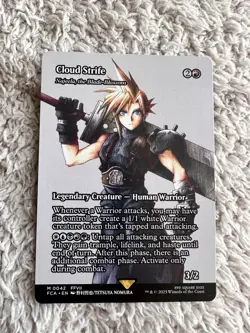 Cloud Strife Najeela, the Blade-Blossom Showcase Final Fantasy MTG NM NEW - Image 1