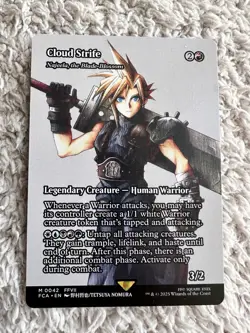 Cloud Strife Najeela, the Blade-Blossom Showcase Final Fantasy MTG NM NEW - Image 3
