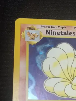 Ninetales 12/102 - HOLO RARE - BASE SET - VINTAGE WOTC POKEMON CARD - LP - Image 2