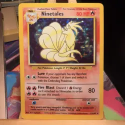 Ninetales 12/102 Base Set Holo Rare Unlimited WOTC Pokemon TCG NM/LP - Image 1