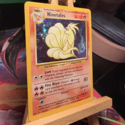 Ninetales 12/102 Base Set Holo Rare Unlimited WOTC Pokemon TCG NM/LP - Image 2
