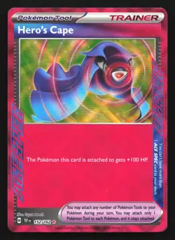 Hero's Cape 152/162 SV05: Temporal Forces ACE SPEC Pokemon Card - Image 1