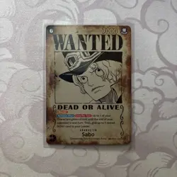 Sabo Wanted Poster Card SEC SP- OP13-120 - One Piece (READ DESCRIPTION) - Image 1