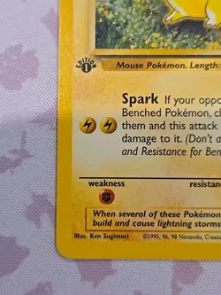 Pokemon Card #60/64 Pikachu 1st Edition Jungle English First - Pack Fresh Pull - Image 5