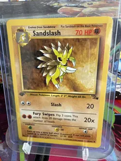 Pokemon Sandslash 41/62 Fossil 1st Edition Regular Card Never Played, NM! - Image 1
