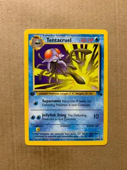 1st Edition Tentacruel 44/62 Fossil Set - Uncommon Pokemon Card - NM/Mint - Image 1