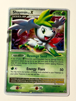 Shaymin Lv.X ULTRA RARE DP39 Promo Pokemon Silver HOLO LP/MP 2009 Card - Image 1