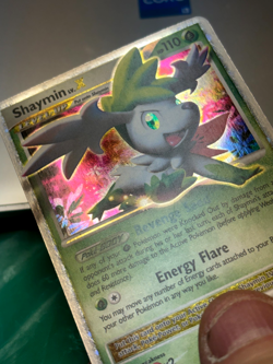 Shaymin Lv.X ULTRA RARE DP39 Promo Pokemon Silver HOLO LP/MP 2009 Card - Image 3