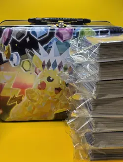 Pokemon TCG Mixed Non Holo Card Lot + Pikachu Collectors Chest #3 - Image 2