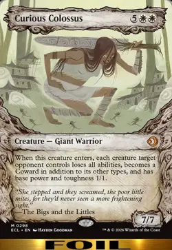 Curious Colossus ** FOIL SHOWCASE ** #298 - Lorwyn Ecliped - NM MTG - Image 1